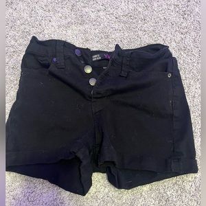 Black Jean Shorts